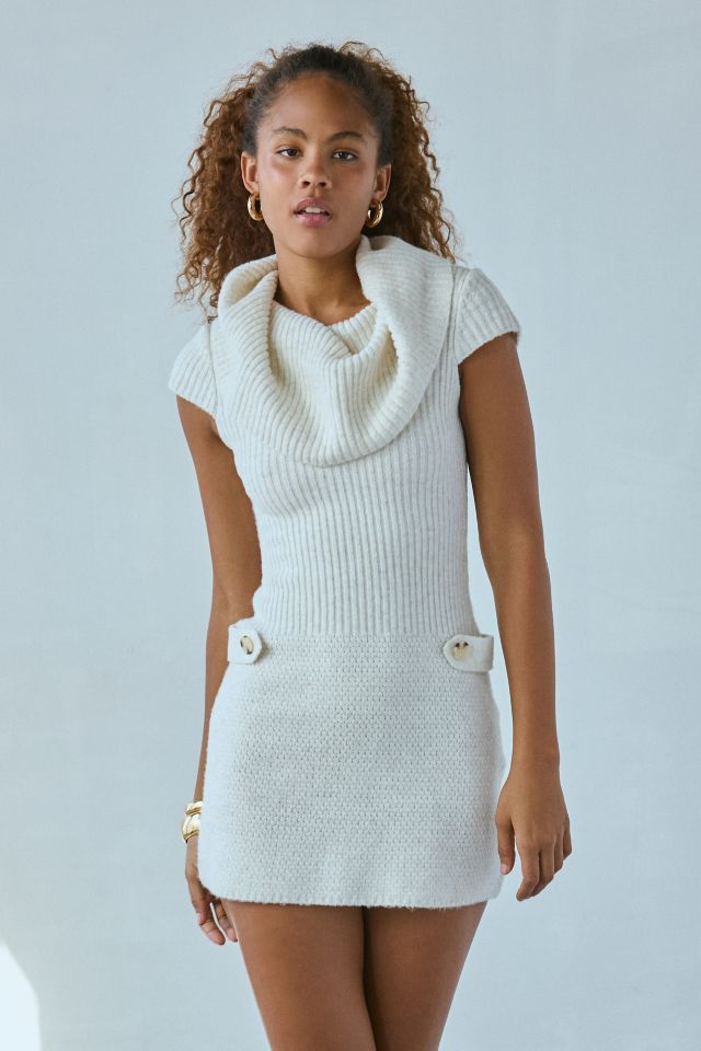 Kimchi Blue Elena Foldover Off-The-Shoulder Sweater Mini Dress #3