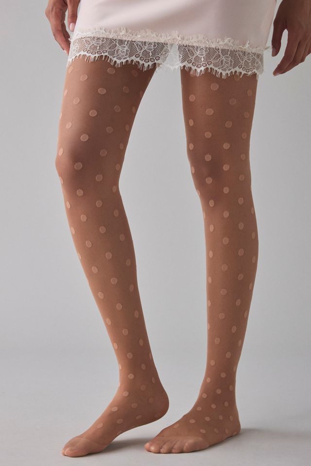 Sheer Polka Dotted Tights #1