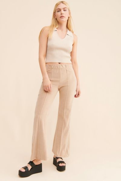 BDG Josie Velour Flare Pant