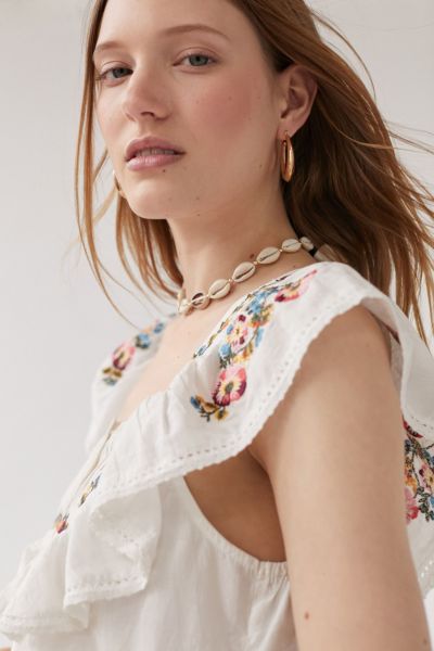 Embroidered Tunic Dress