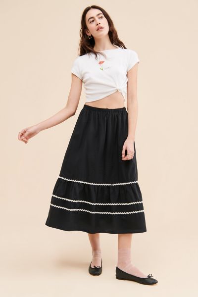 Mariana Tiered Midi Skirt