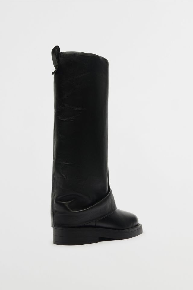Schutz Leather Keira Foldover Boot #3