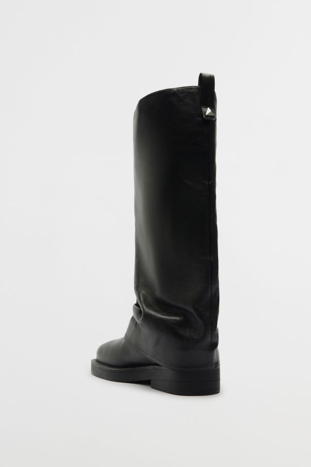 Schutz Leather Keira Foldover Boot #4