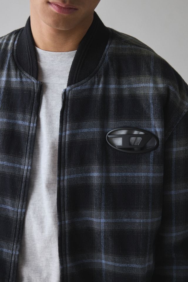 Diesel J-Saint Plaid Bomber Jacket #3
