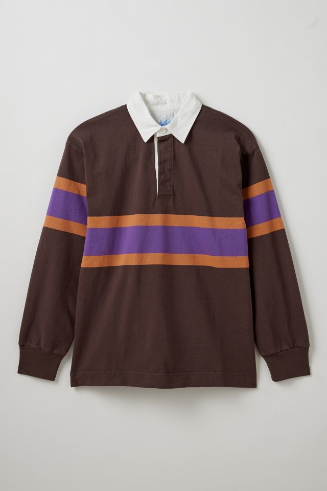 Gramicci Langdon Stripe Long Sleeve Rugby Shirt | Urban