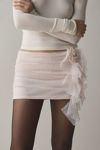 Kimchi Blue Sammie Glitter Mesh Ruffle Micro Skort