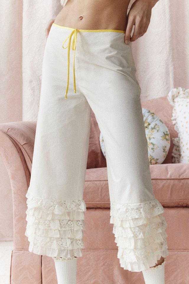 Ensemble Débardeur à Volants Leona + Pantalon Court Kimchi Blue #4