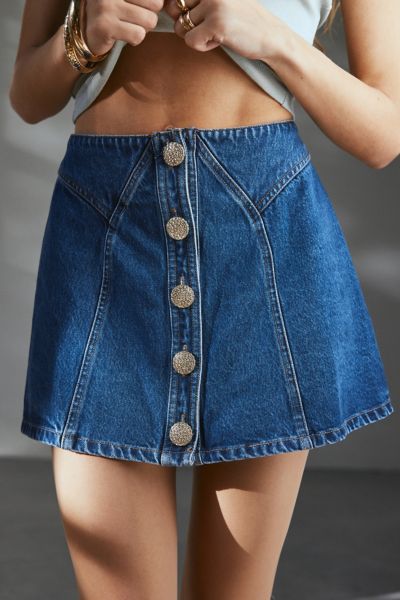 【U LAN】kitch tennis denim skirt Denim Tennis Skirt – Cherish Unique