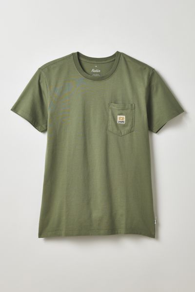 Katin Sunstone Pocket Tee In Sage, Men's At Urban Outfitters