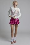 Kimchi Blue Bailey Satin Bubble Hem Micro Skort