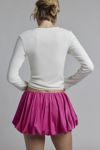 Kimchi Blue Bailey Satin Bubble Hem Micro Skort