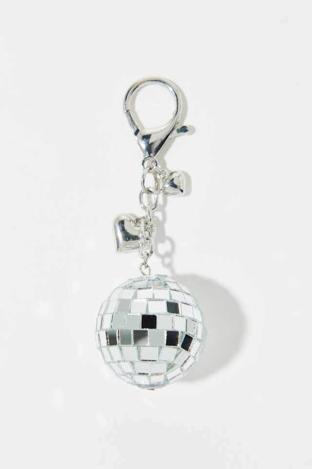 Mirrored Disco Ball Charm Keychain #1
