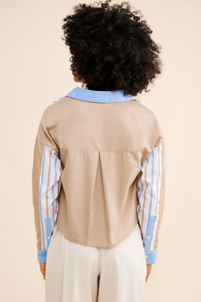 Noisy May Mixed Stripe Buttondown Shirt #1