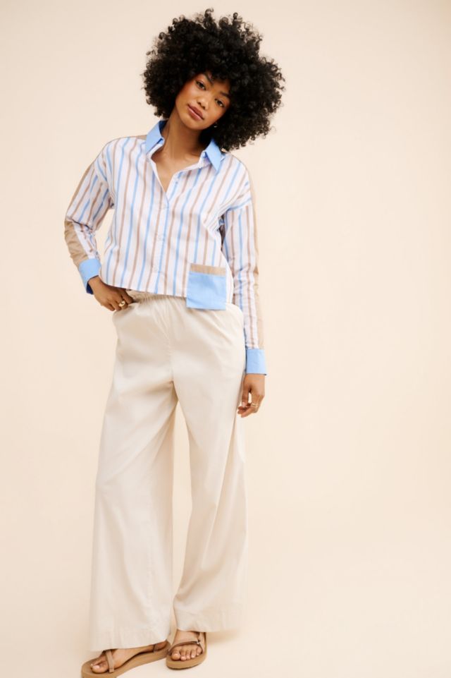 Noisy May Mixed Stripe Buttondown Shirt #3