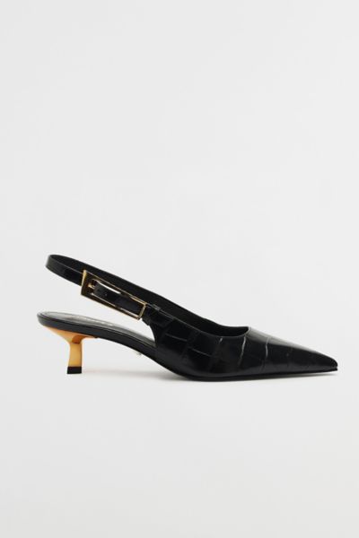 SCHUTZ CIARA KITTEN HEEL IN BLACK, WOMEN'S AT URBAN OUTFITTERS 