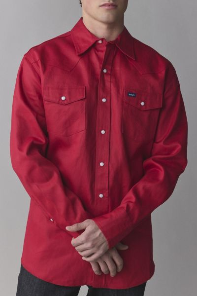 Wrangler Twill Western Work Shirt
