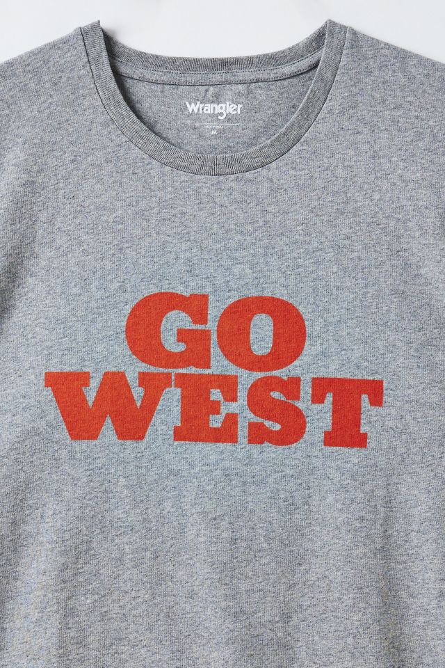 Wrangler Go West Slogan Graphic Tee #1