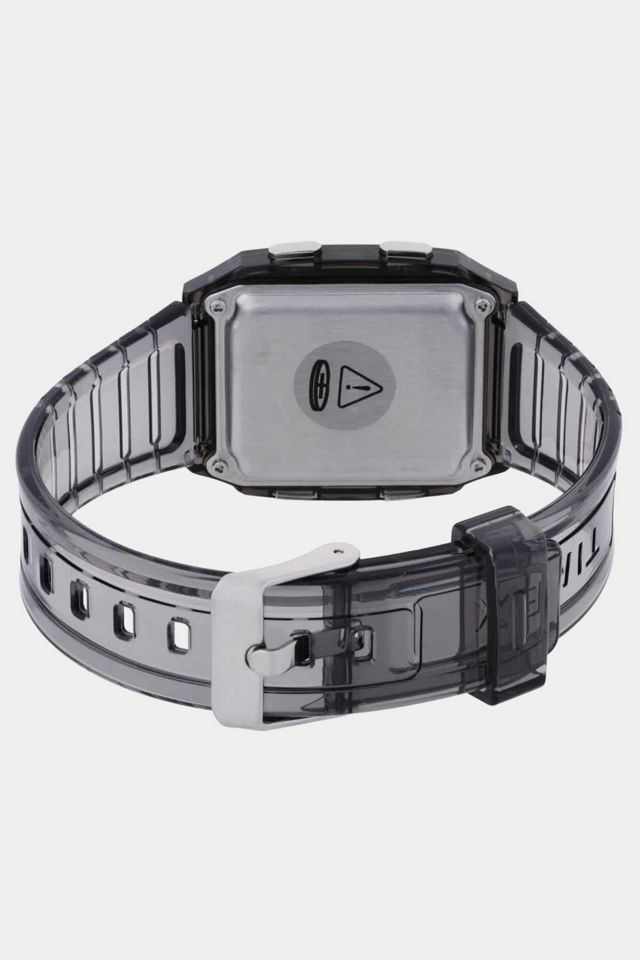 Timex Q LCA Alarm Quartz Analog-Digital Clear Resin Watch #2