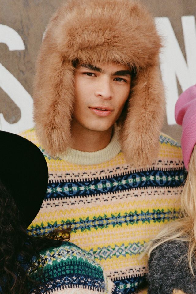 Fluffy Faux Fur Trapper Hat | Urban Outfitters Canada