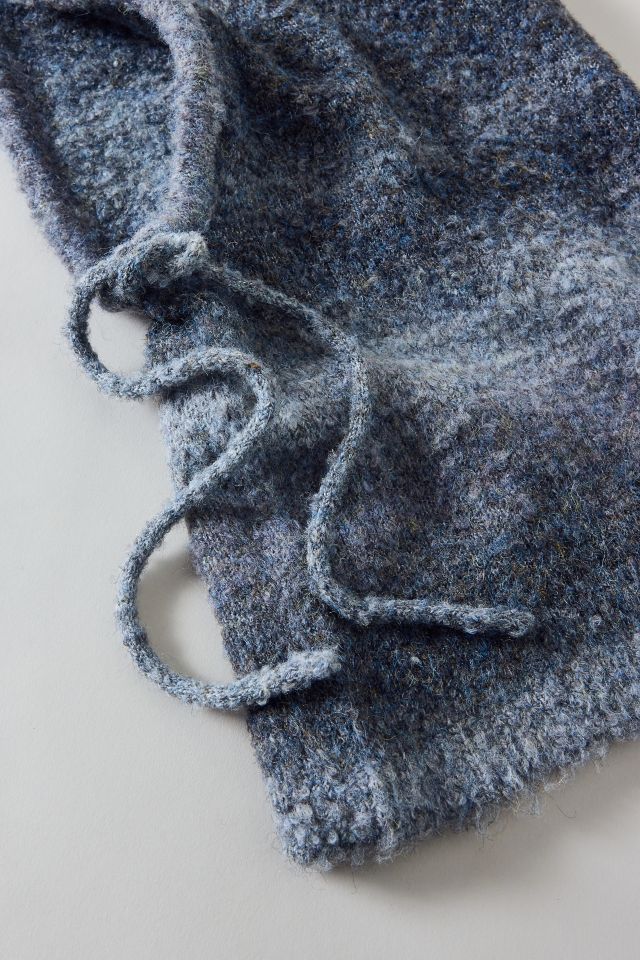 Ombre Knit Adjustable Balaclava Hood #1