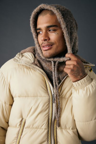 Ombre Knit Adjustable Balaclava Hood