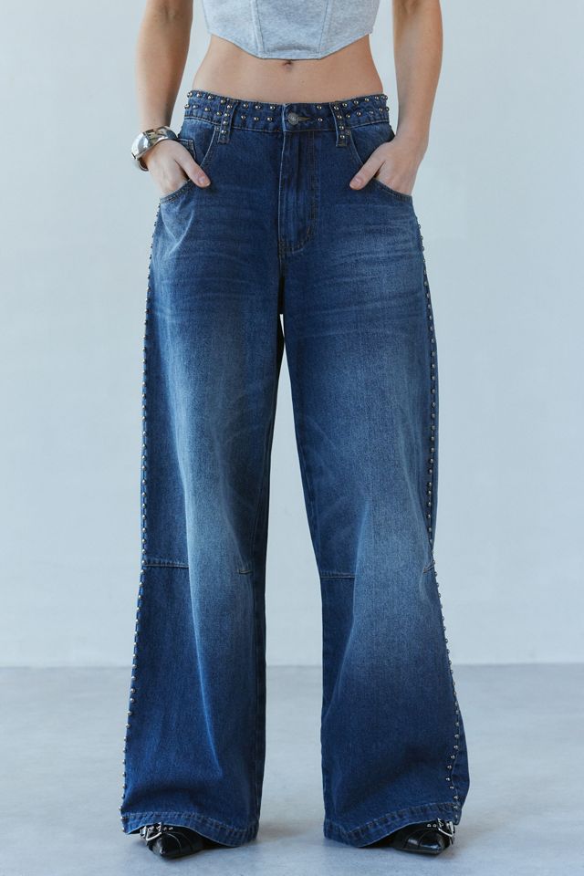Jaded London Colossus Studded Baggy Jean | Urban Outfitters Jaded London Colossus Studded Baggy Jean | Urban Outfitters