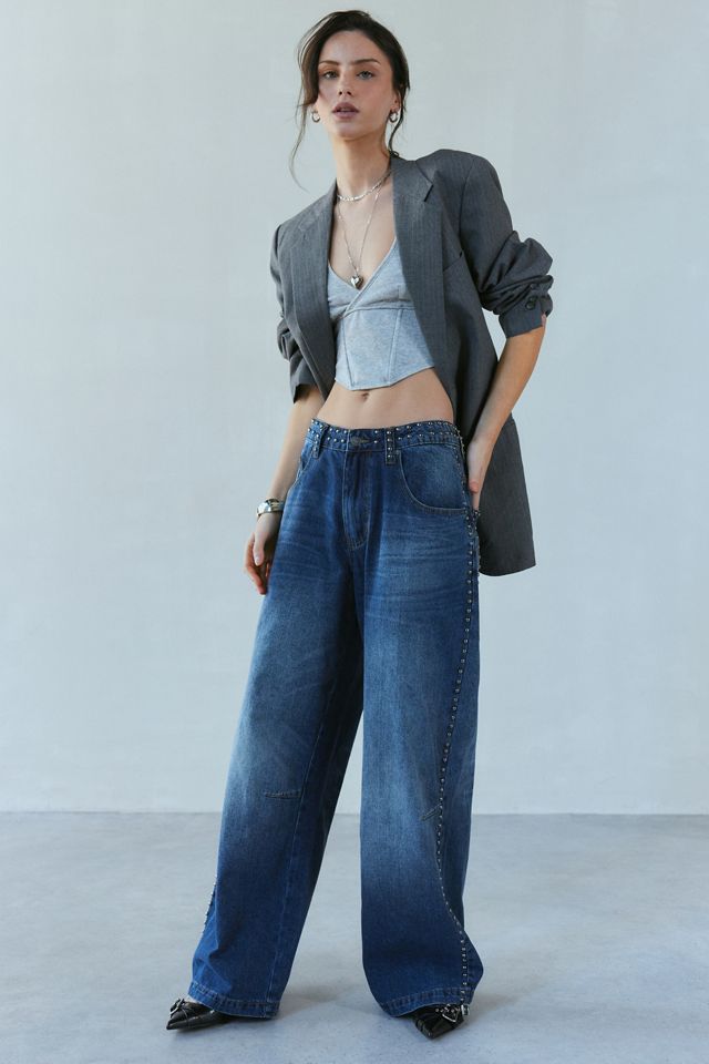 Jaded London Colossus Studded Baggy Jean | Urban Outfitters Jaded London Colossus Studded Baggy Jean | Urban Outfitters