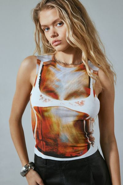 Jaded London Bare All Graphic Tank Top | Urban Outfitters
