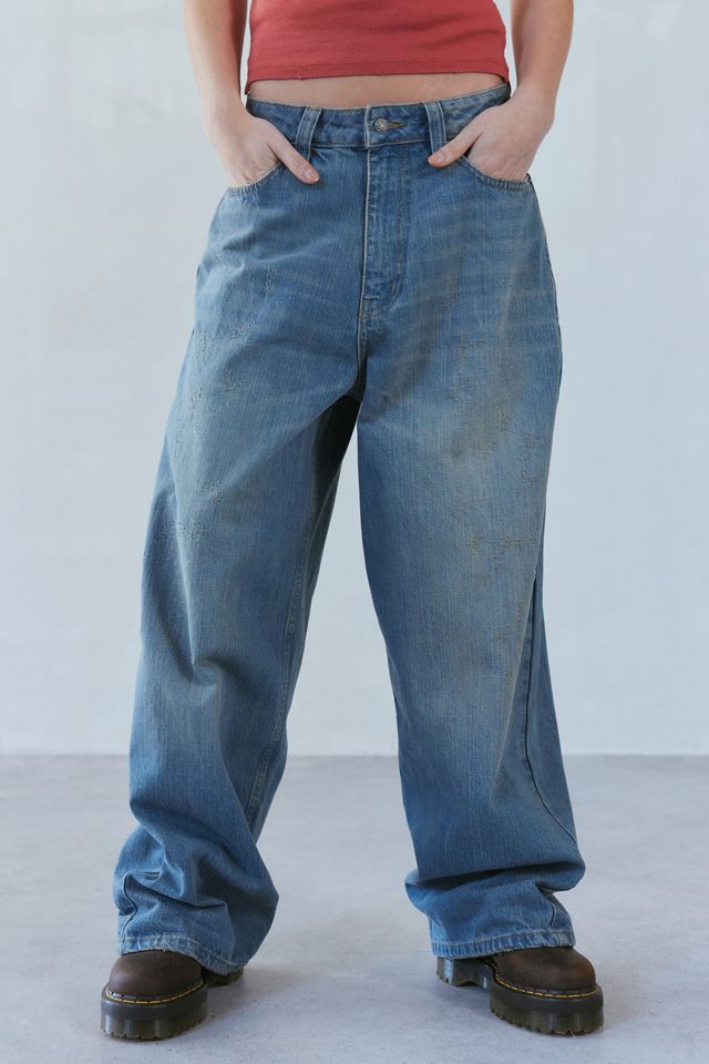 Jaded London Light Wash Slub XL Colossus Baggy Jean | Urban Jaded London Light Wash Slub XL Colossus Baggy Jean | Urban