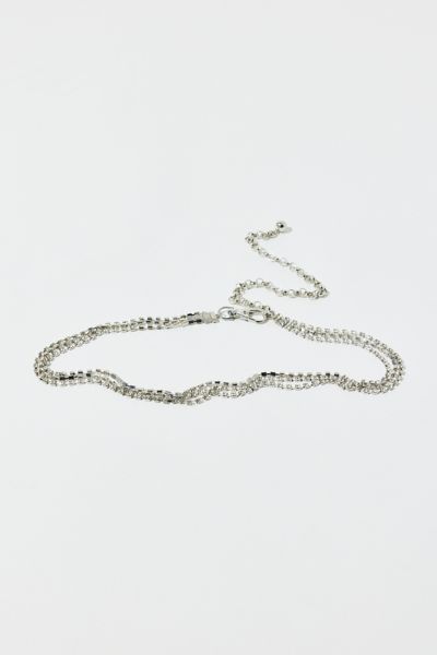 Thin Diamante Chain Belt