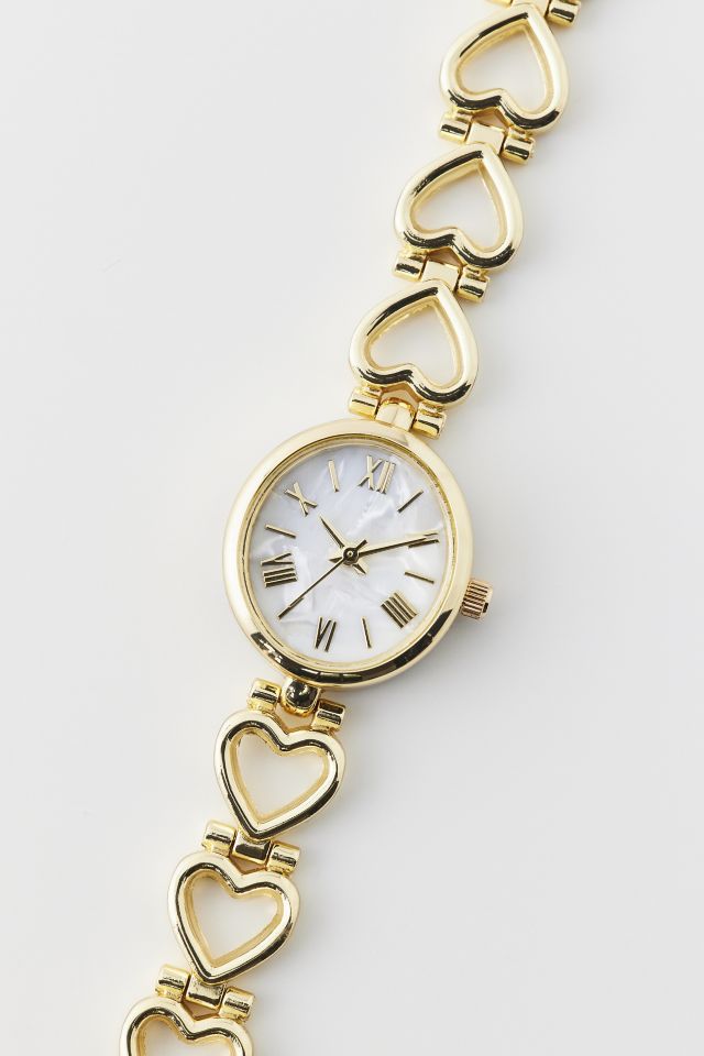 Oval Heart Chain Watch