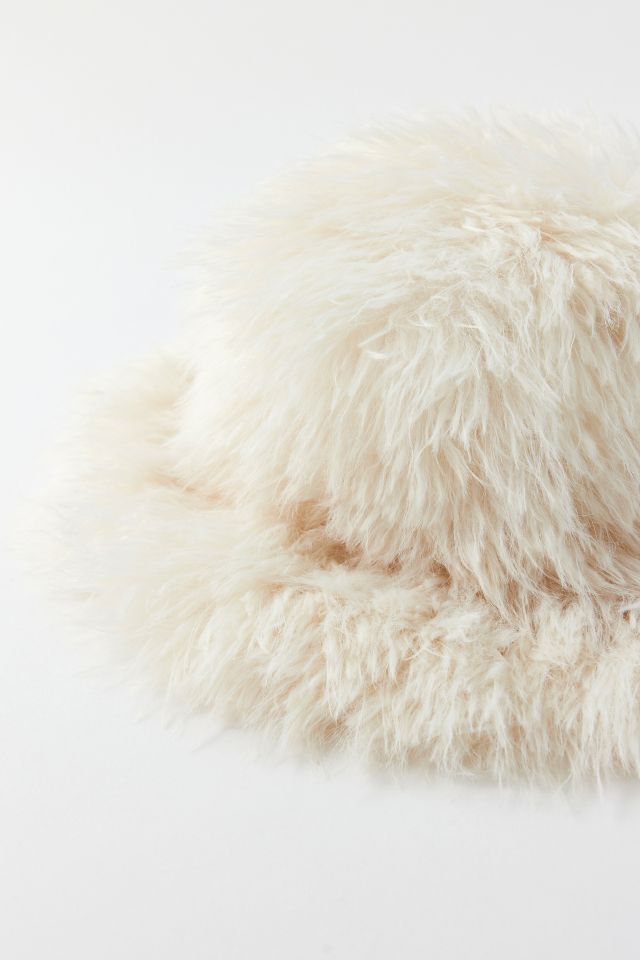 Oversized Faux Fur Bucket Hat #2