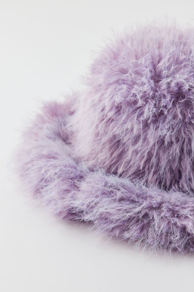 Urban Outfitters Fluffy Faux Fur Bucket Hat One Size Faux Fur Bucket Hat | Urban Outfitters main image 4