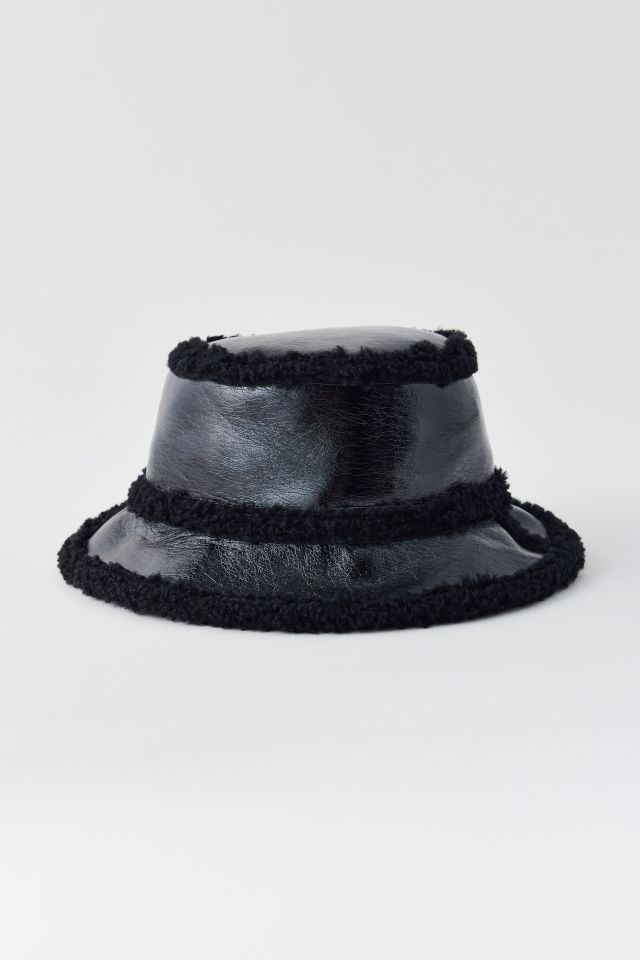 Patent Fleece Bucket Hat #1