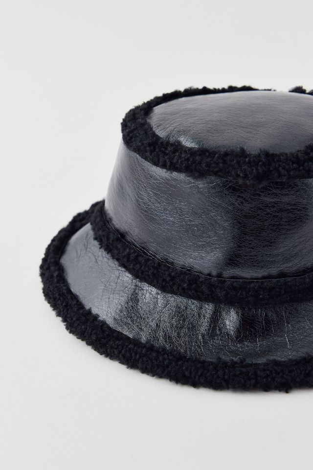 Patent Fleece Bucket Hat #2