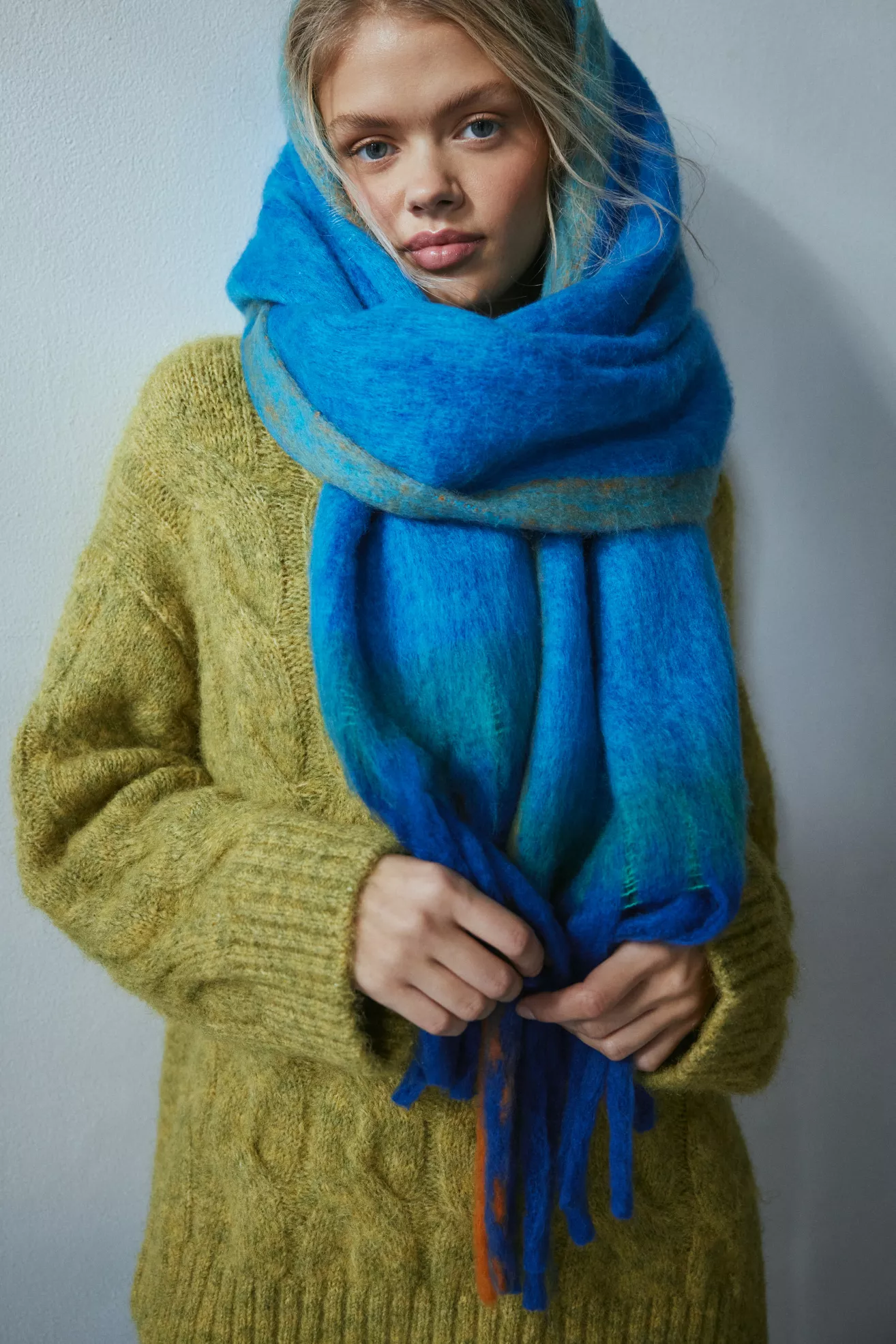 Cozy Oversized Woven Scarf