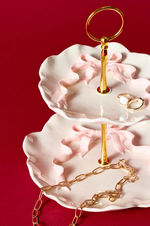 Bow 2-Tier Jewelry Stand