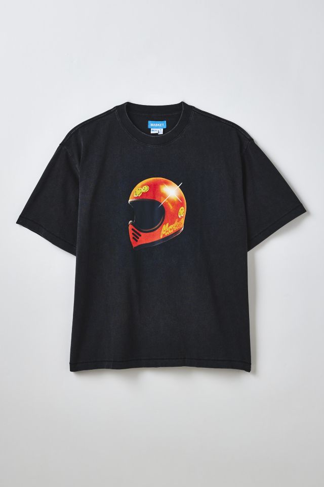 T-shirt graphique Market X Smiley Full Face Helmet #1