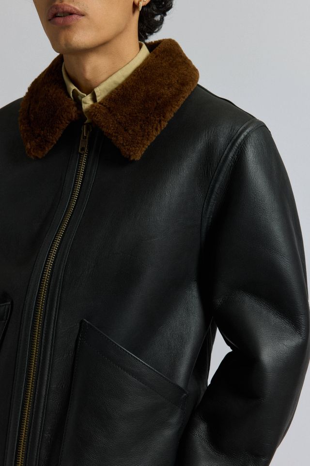Schott B-6 Sheepskin Collar Jacket #3