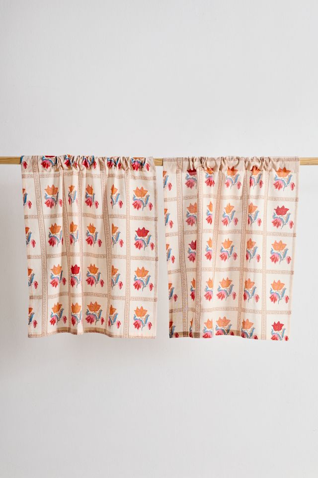 Ensemble de rideau de café à motif floral Bridgette #1