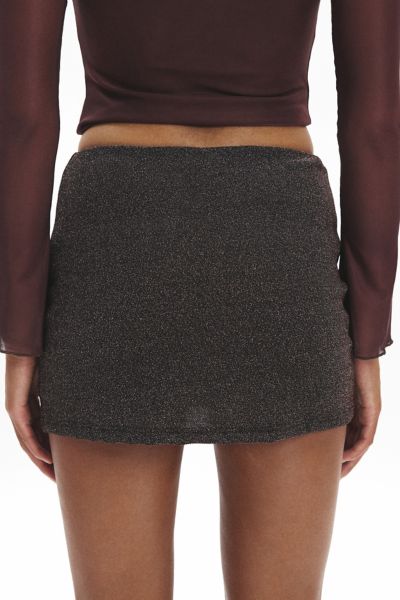 UO Grace Sparkle Knit Micro Mini Skort