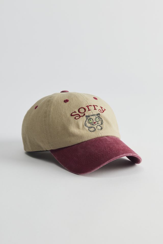 Sorry Kitty Washed Dad Hat #1