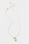 14k Gold Plated Bubble Initial Charm Necklace