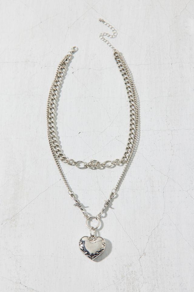 Ember Heart Layered Necklace | Urban Outfitters