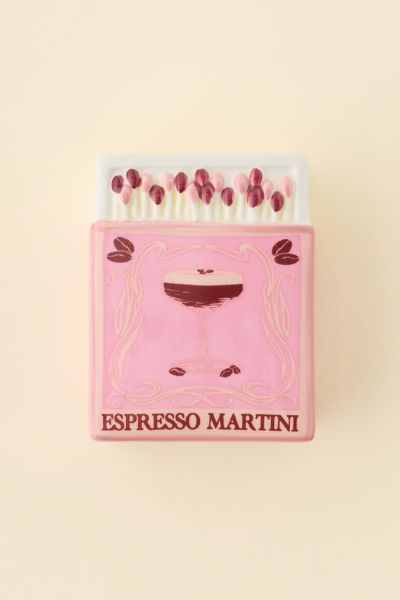 Urban Outfitters Matchbox Stash Box In Espresso Martini At  In Pink