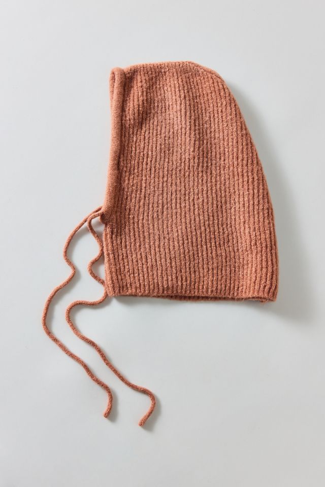 Ribbed Knit Hooded Balaclava #1