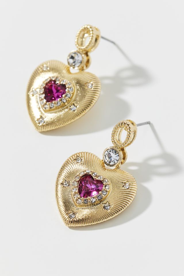 Gemma Heart Drop Earring #2