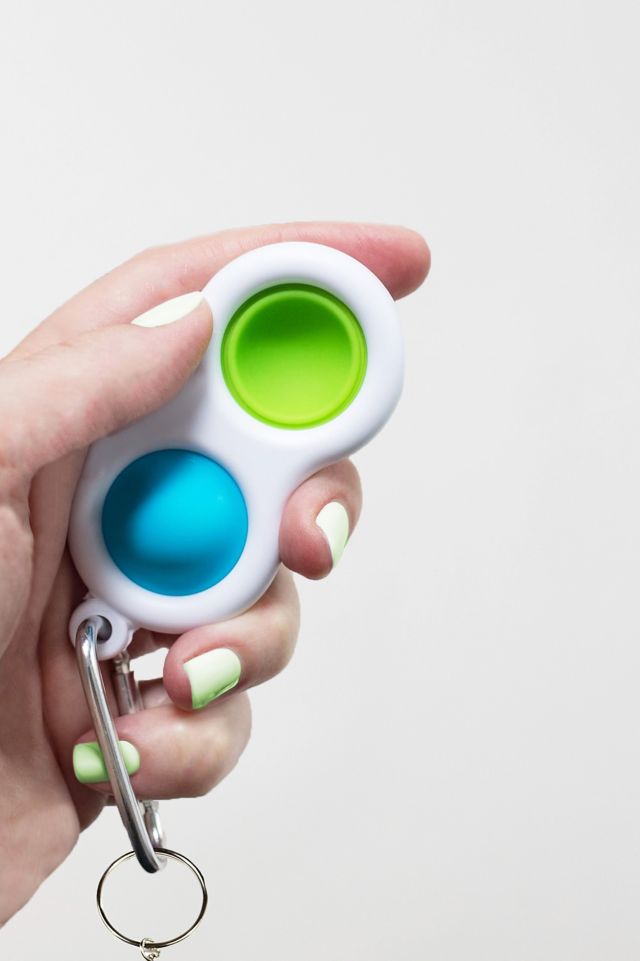 Pop Two Button Toy Keychain #1