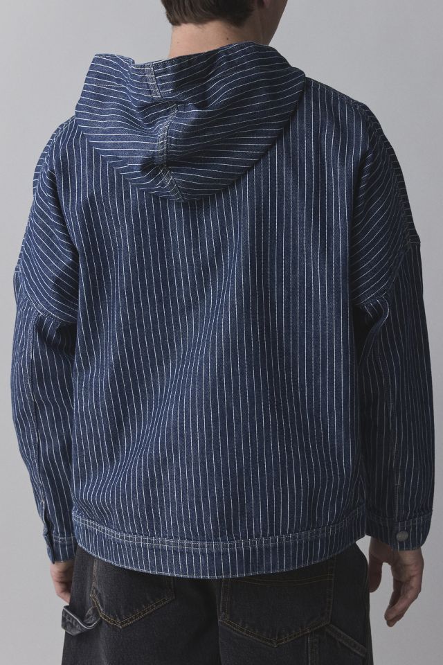 Lee Railroad Stripe Denim Anorak Jacket #1