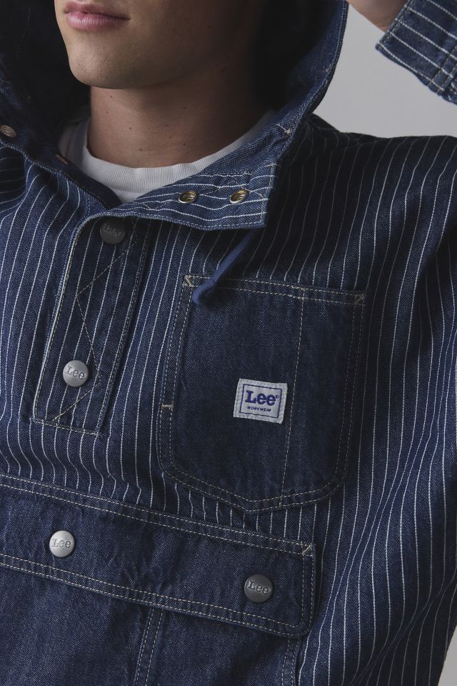 Lee Railroad Stripe Denim Anorak Jacket #3